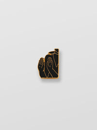 Broche et épingle Franckie mains - Multicolor