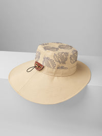 Chapeau Bob à blason monogramme - Sepia Yellow