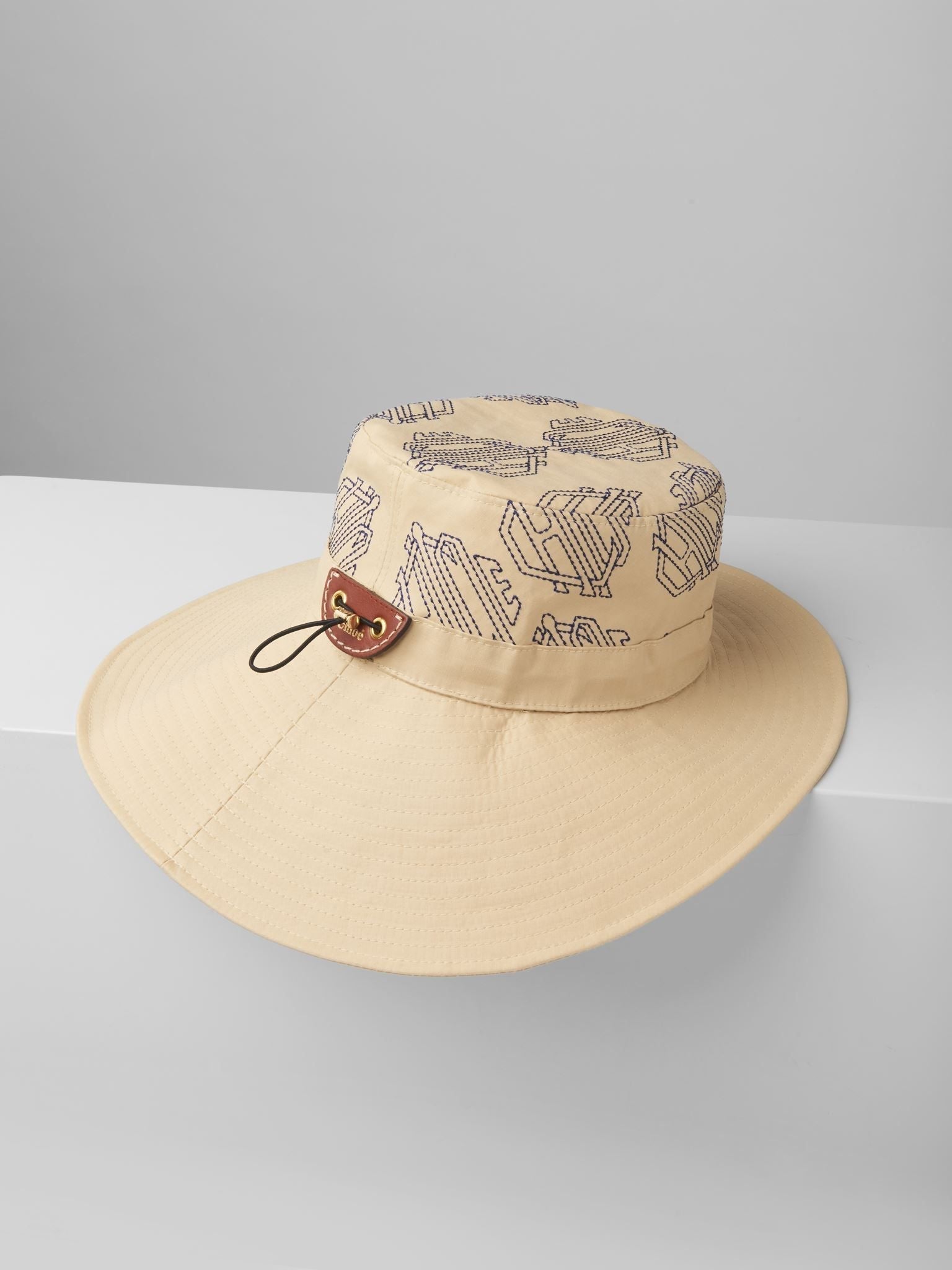 Chapeau Bob à blason monogramme - Sepia Yellow