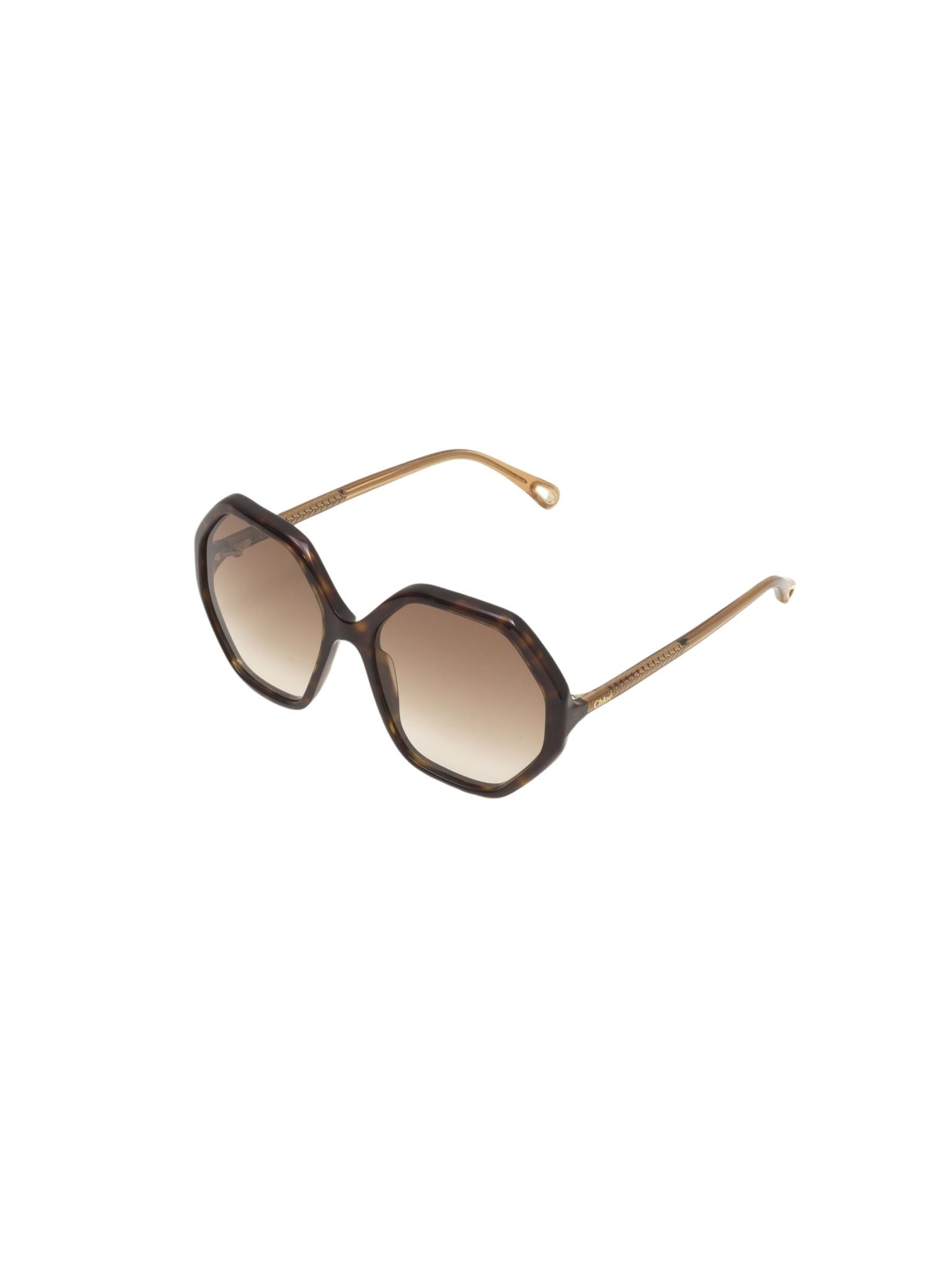 Lunettes de soleil octogonales Esther - Havana & Brown
