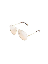 Lunettes de soleil aviateur Aimée - Gold & Silver