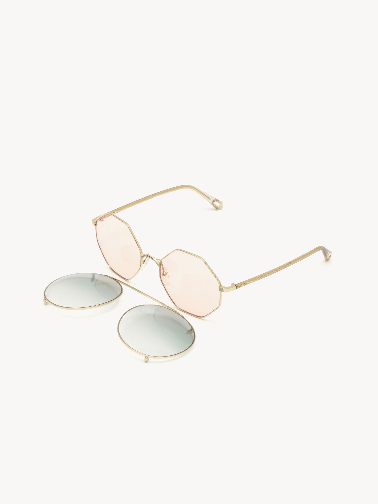 Lunettes de soleil Demi - Green To Rose