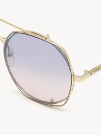 Lunettes de soleil Demi - Light Pink & Grad Blue