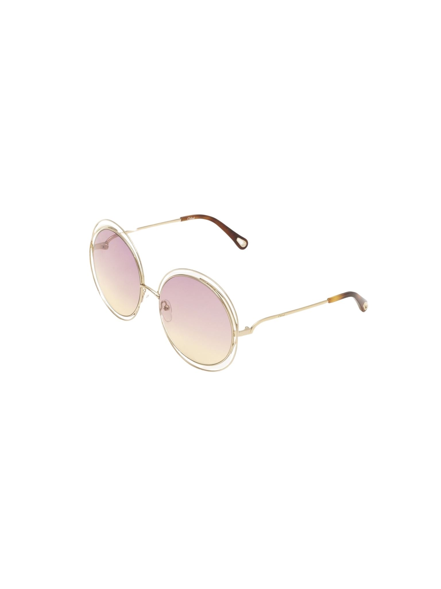 Lunettes de soleil rondes Carlina - Wine To Yellow