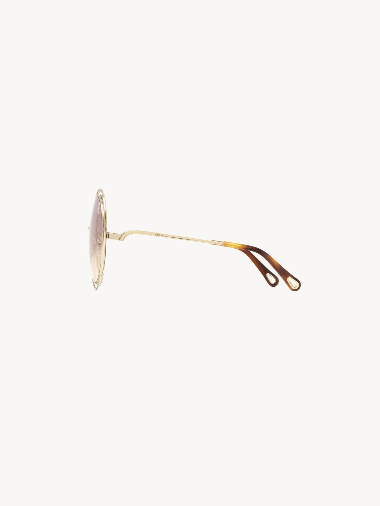 Lunettes de soleil rondes Carlina - Wine To Yellow