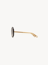 Lunettes de soleil ovales Esther - Havana & Brown