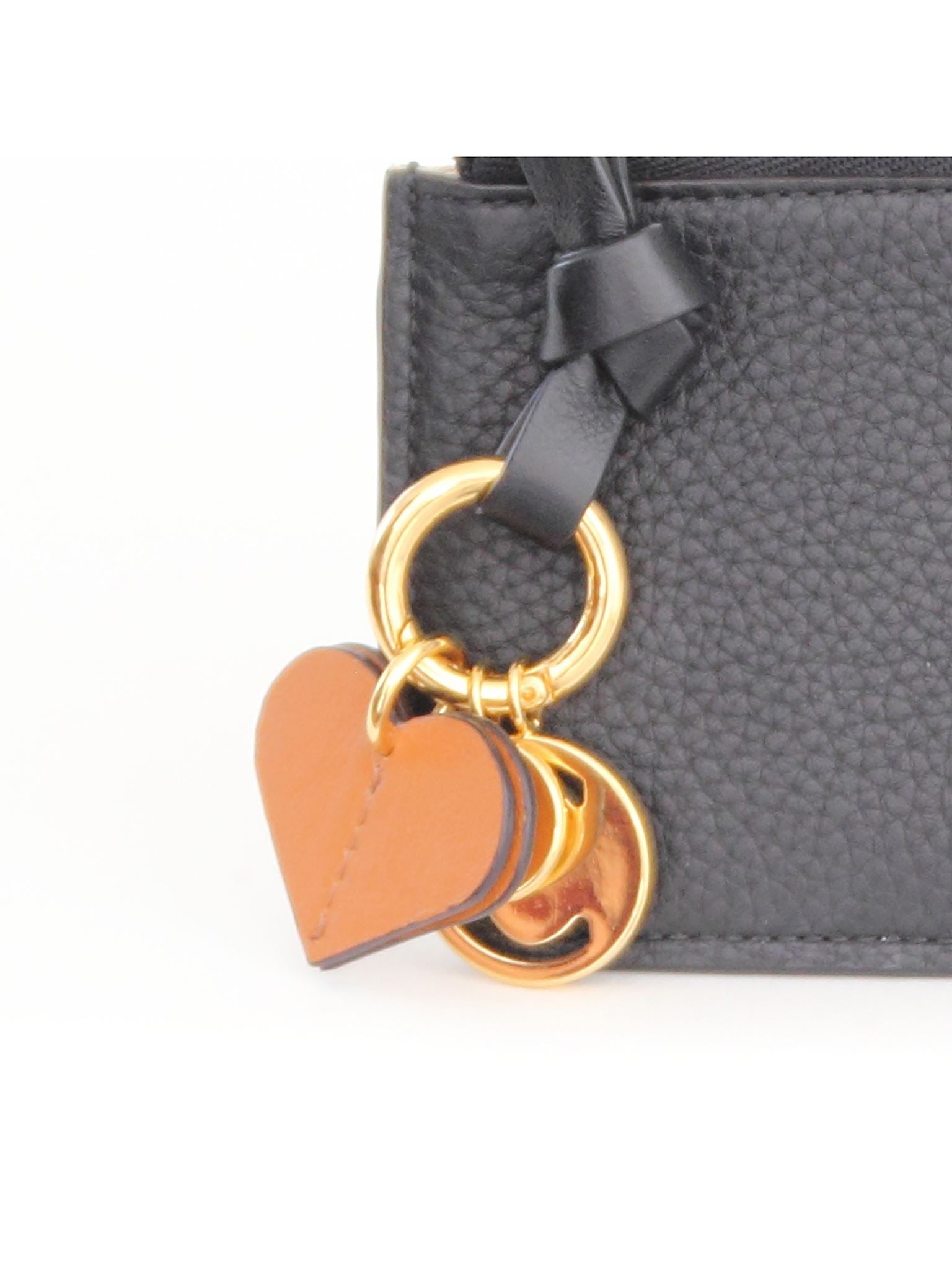 Charms Alphabet en cuir - Smooth Brown Coeur