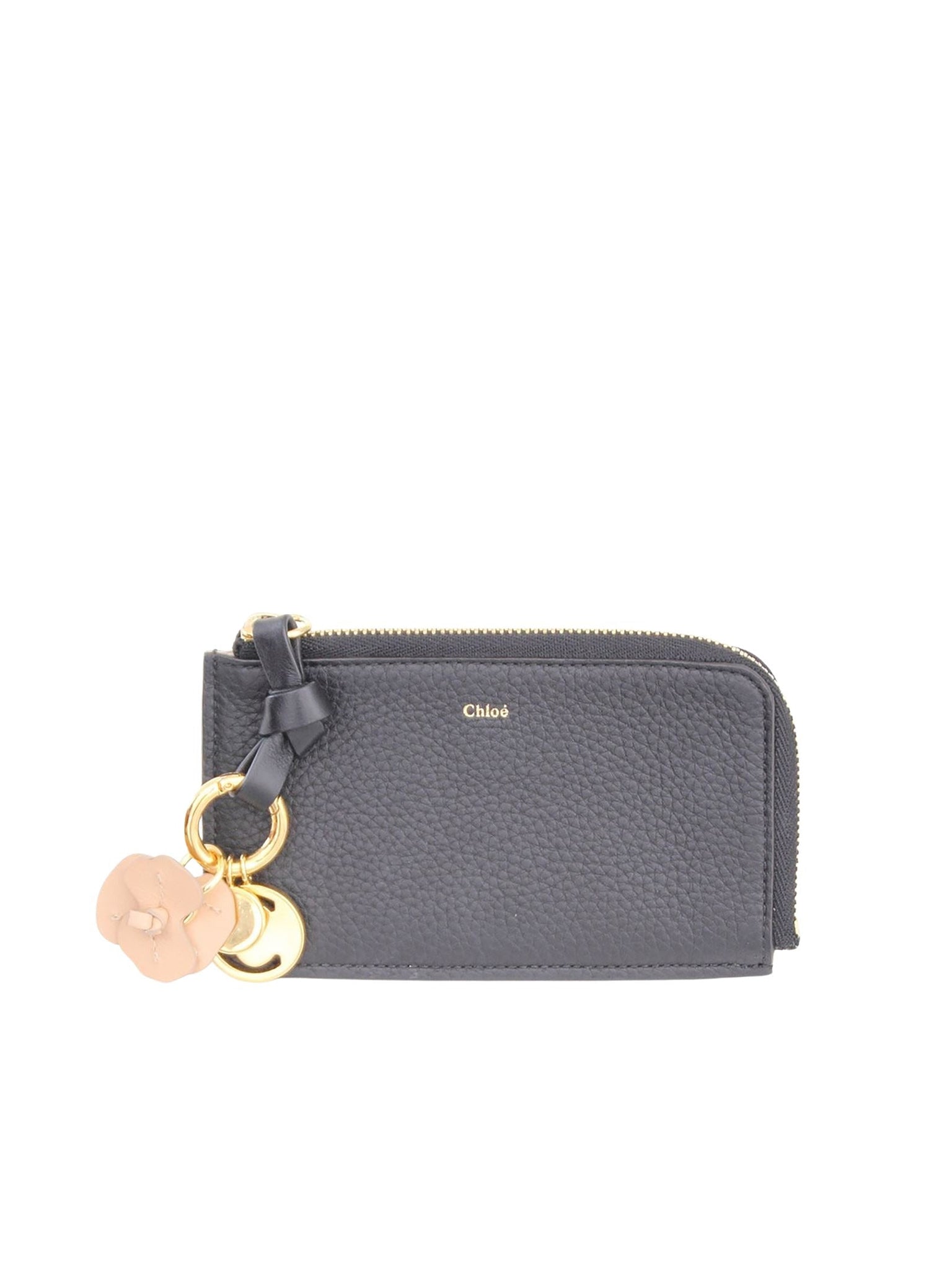 Charms Alphabet en cuir - Blush Nude Fleurs