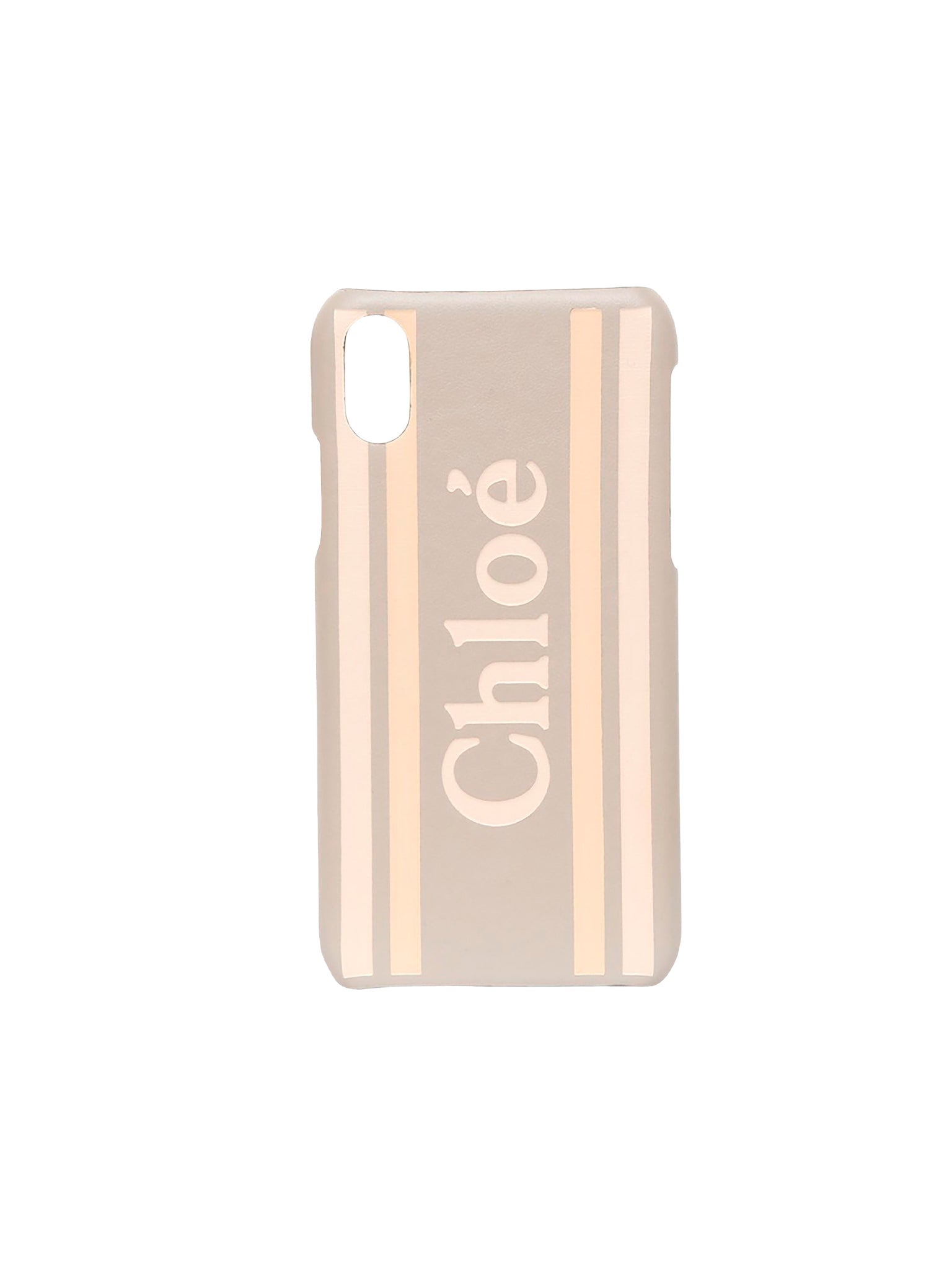Coque iPhone X en cuir - Pastel Grey