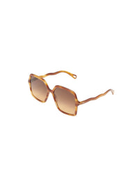 Lunettes de soleil carrées Zelie - Light Havana