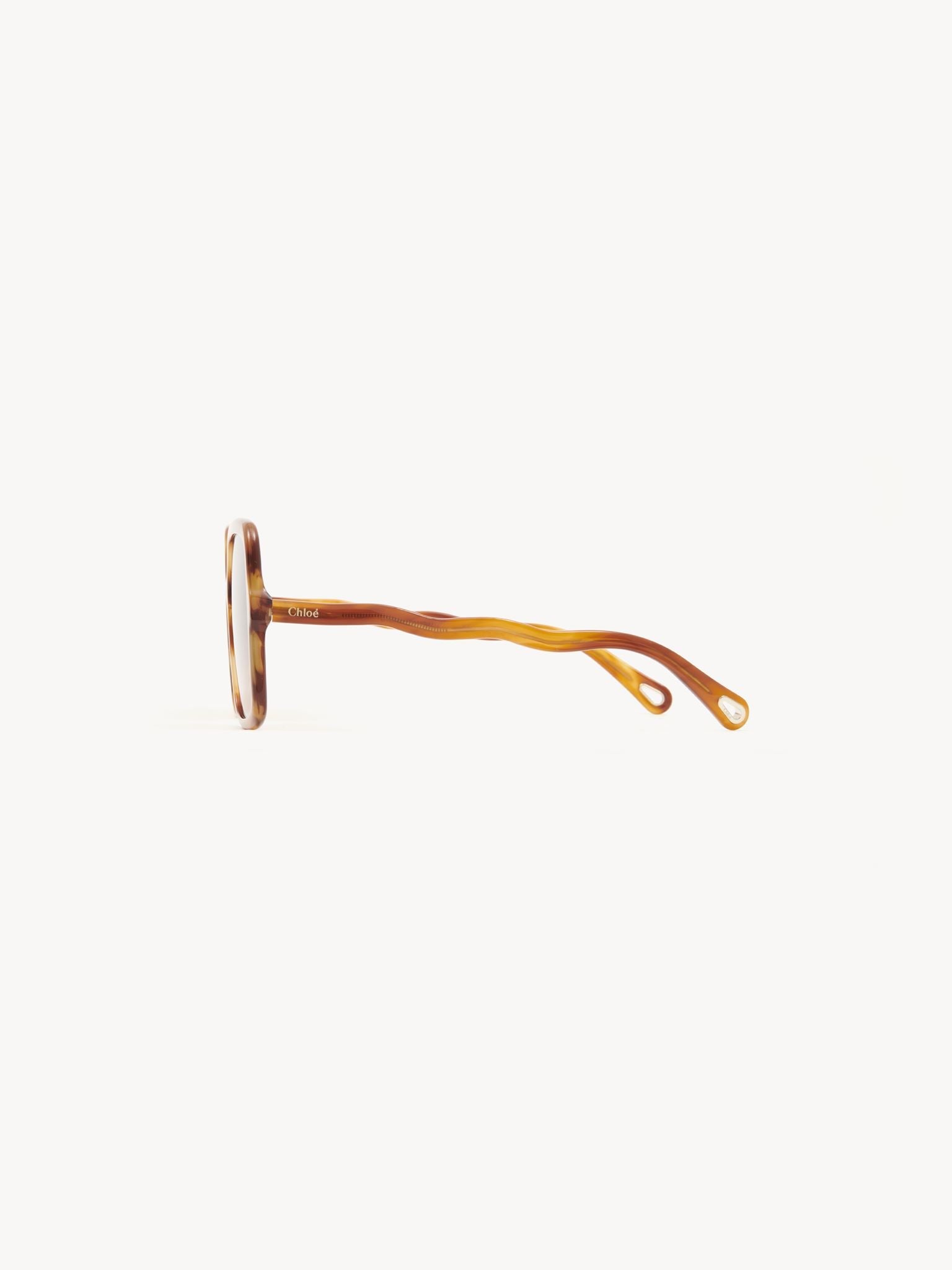 Lunettes de soleil carrées Zelie - Light Havana
