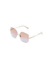 Lunettes de soleil carrées Joni - Coral & Turquoise