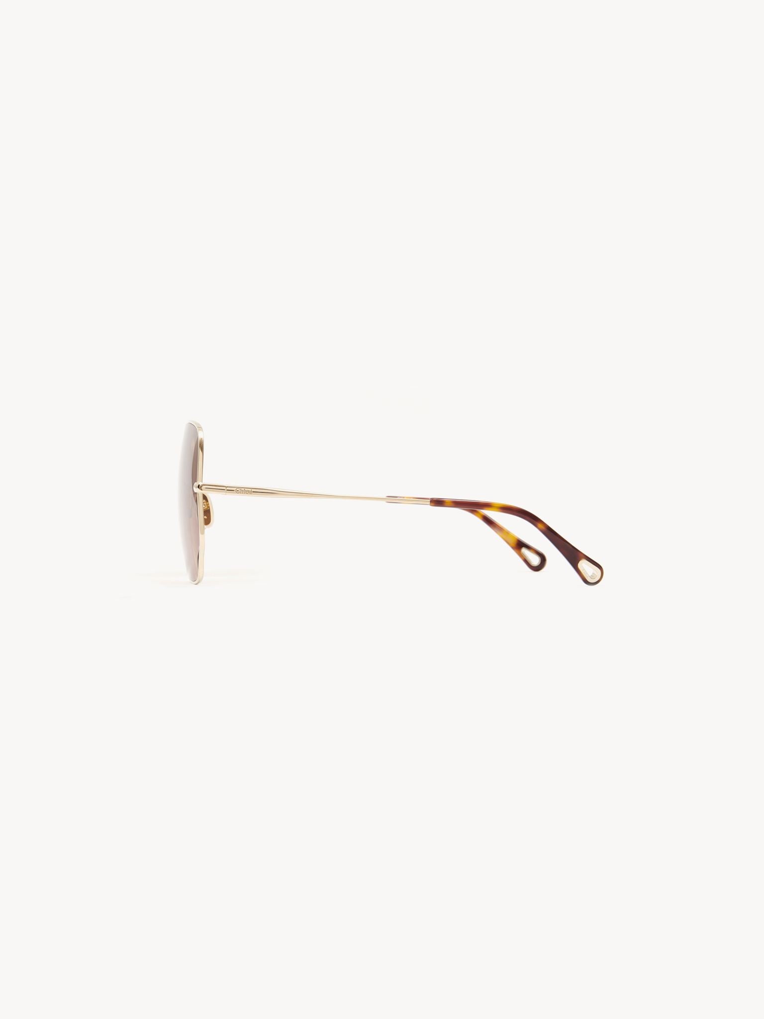 Lunettes de soleil carrées Joni - Brown Beige