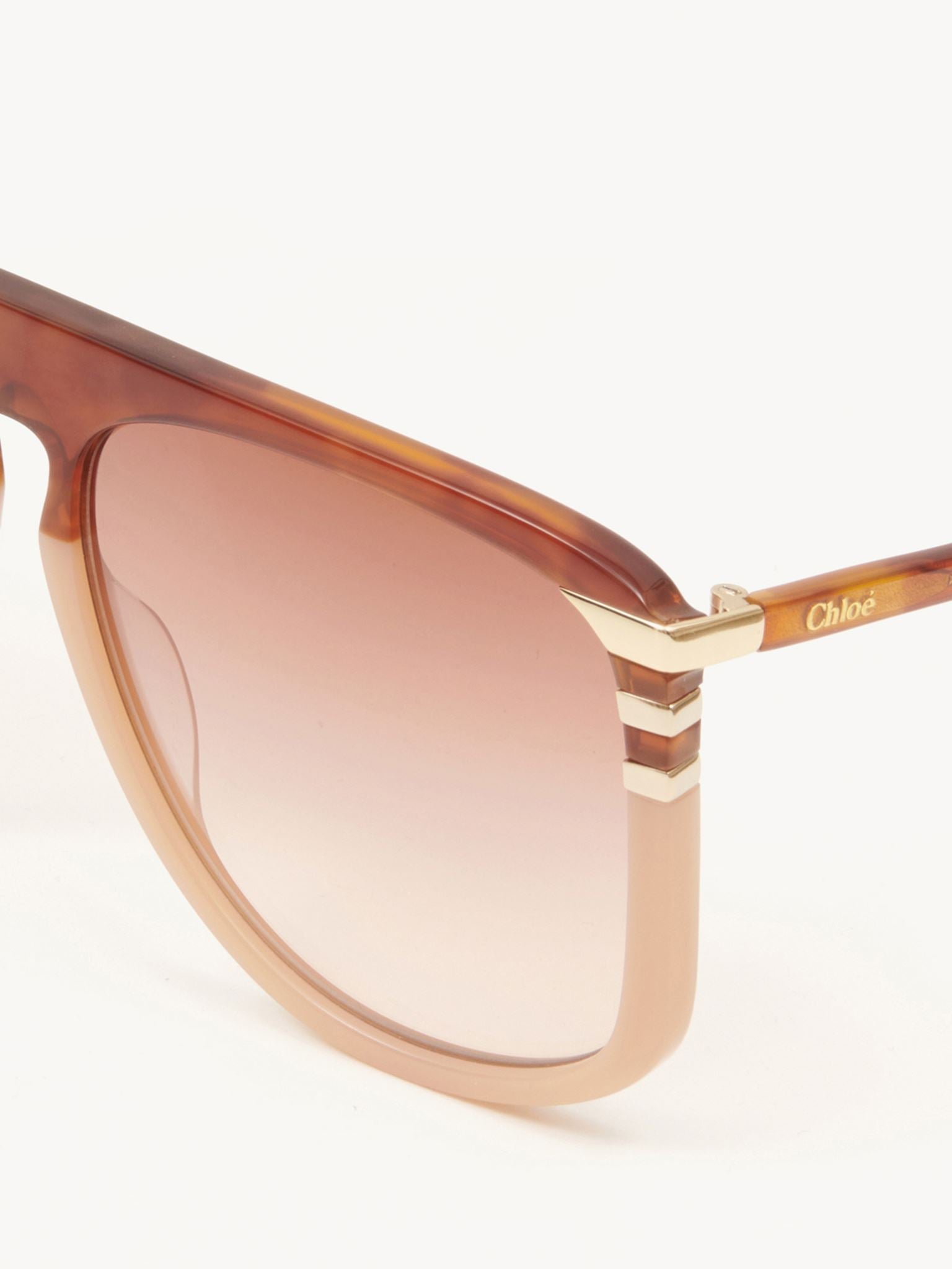 Lunettes de soleil West - Havana & Peach