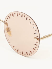 Lunettes de soleil Ysé rondes - Dark Brown
