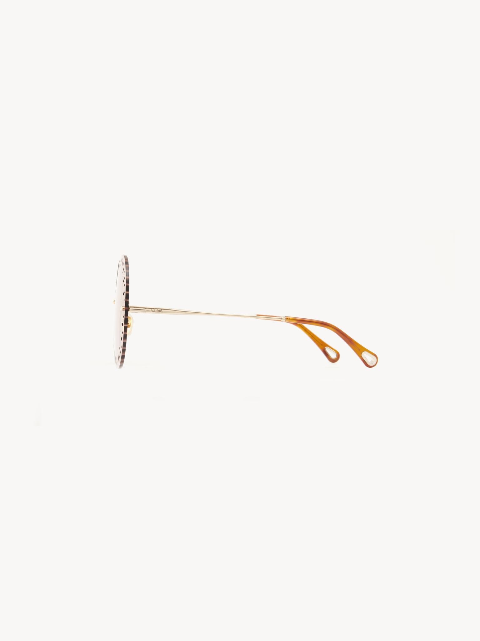 Lunettes de soleil Ysé rondes - Dark Brown