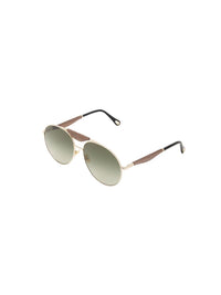 Lunettes de soleil pilotes Melia - Gradient Green & Brown