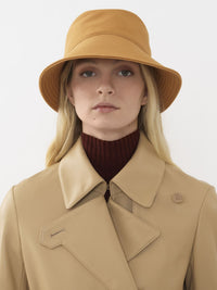 Chapeau Bob à bord surpiqué - Brown