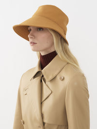 Chapeau Bob à bord surpiqué - Brown