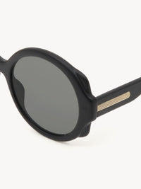 Lunettes de soleil rondes Mirtha - Black