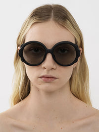Lunettes de soleil rondes Mirtha - Black