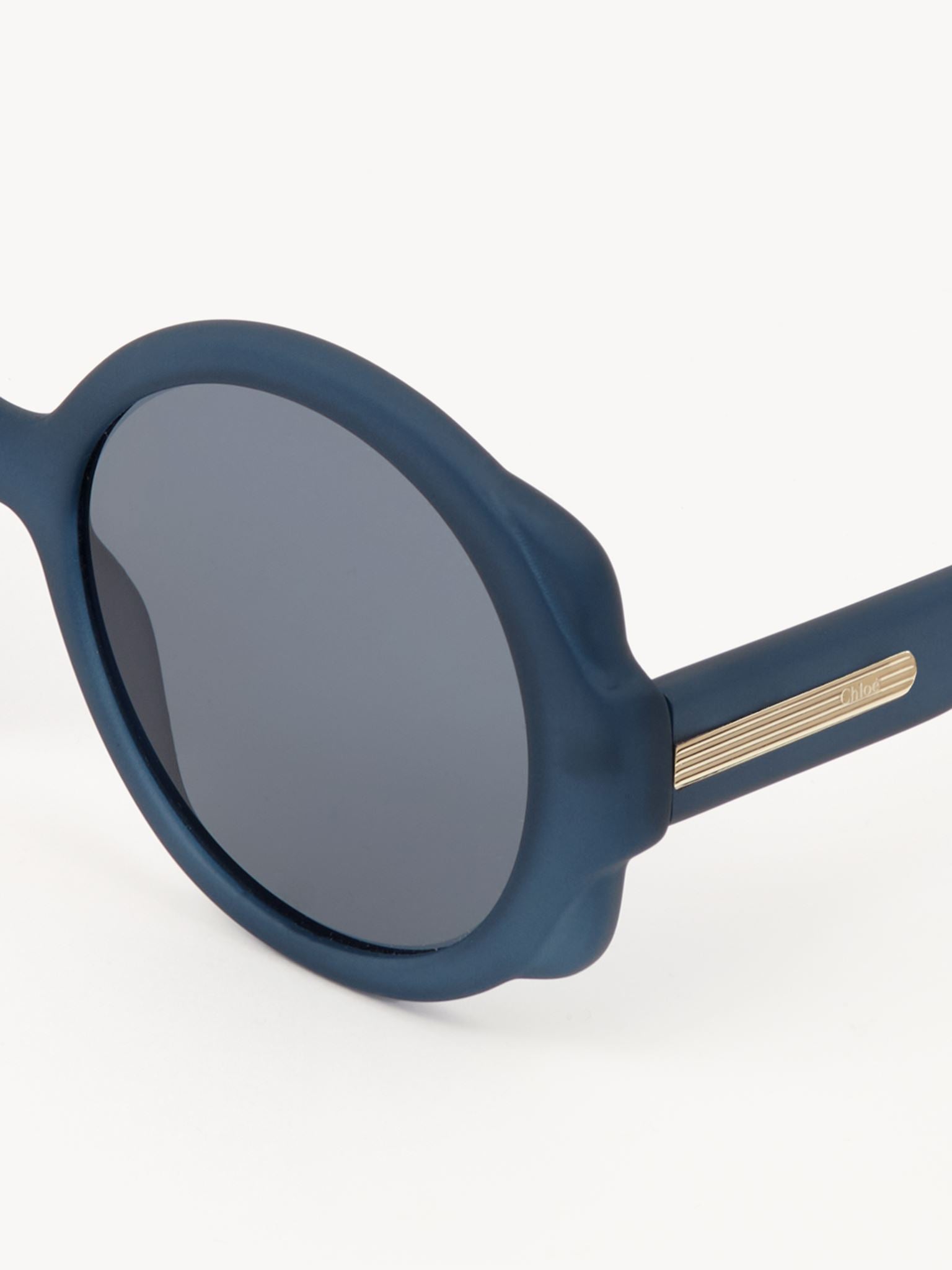 Lunettes de soleil rondes Mirtha - Bleu