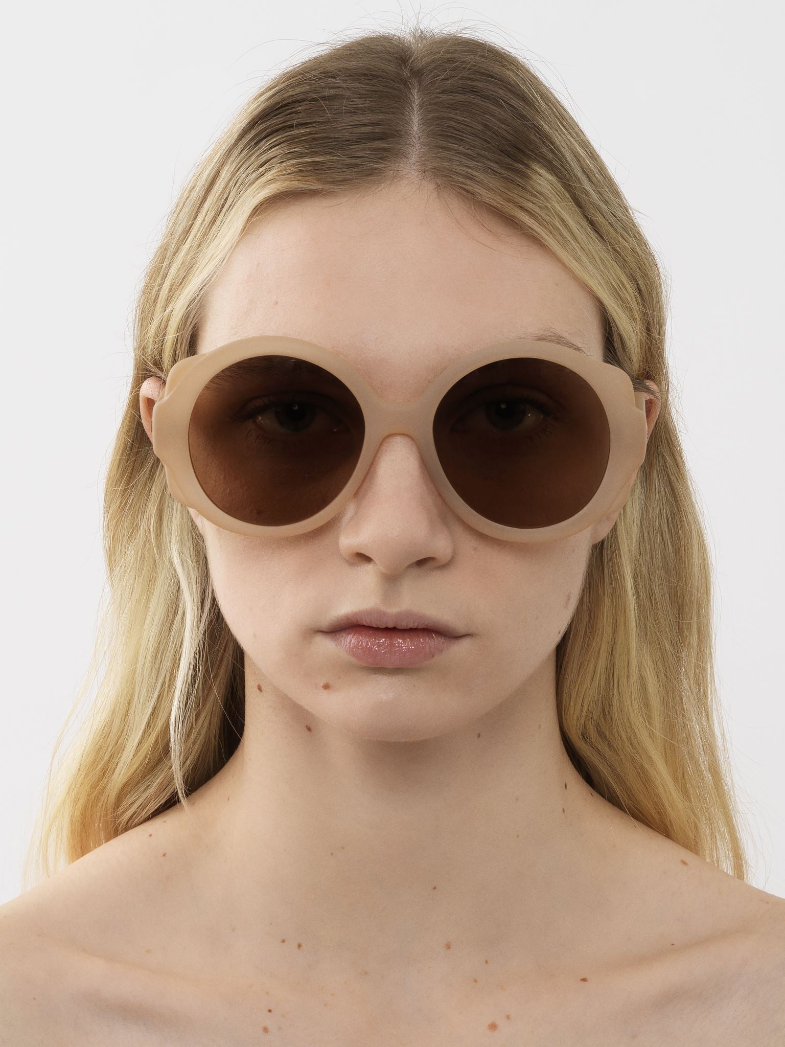 Lunettes de soleil rondes Mirtha - Light Rose