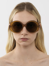 Lunettes de soleil rondes Mirtha - Moutarde