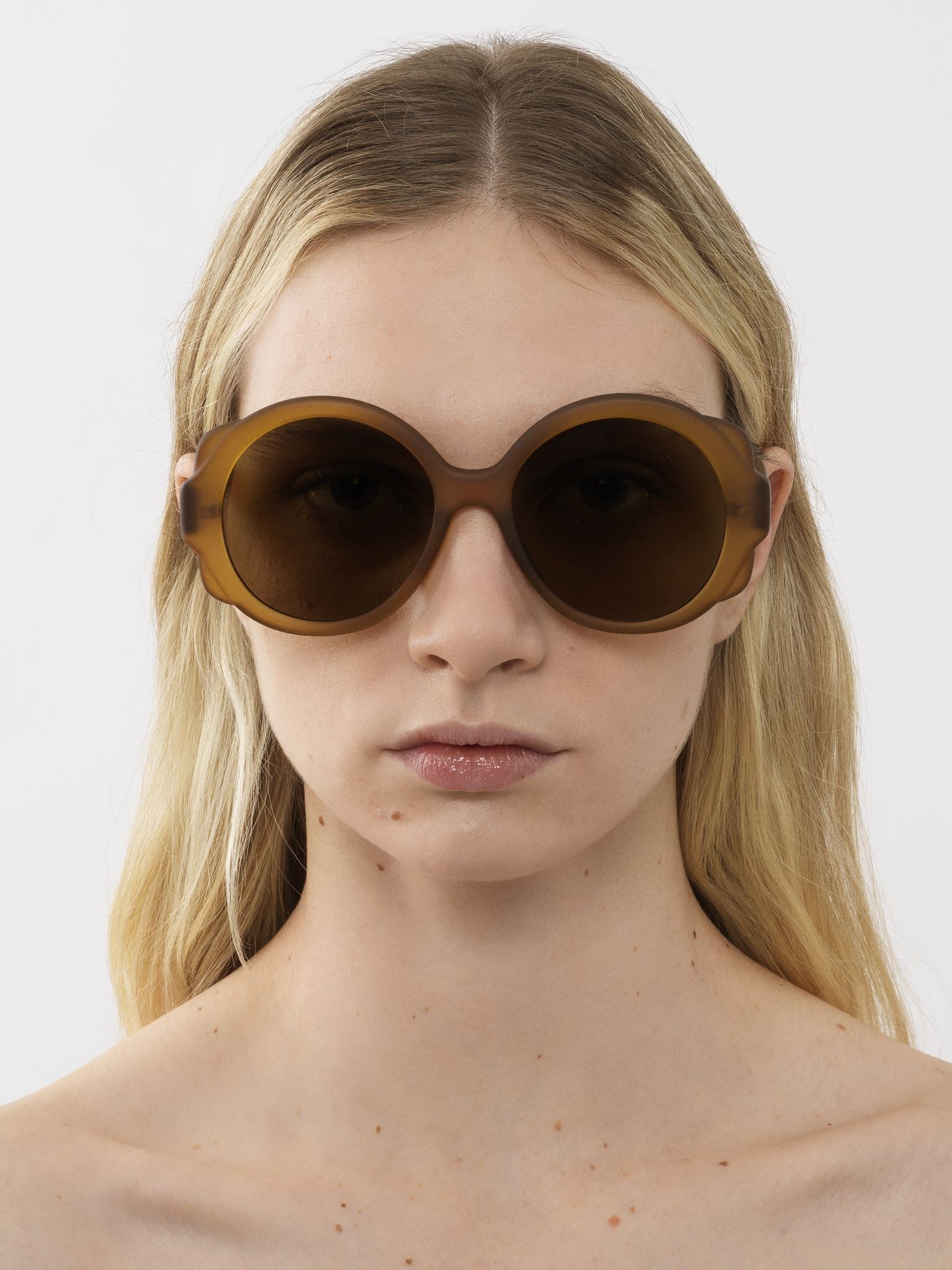 Lunettes de soleil rondes Mirtha - Moutarde