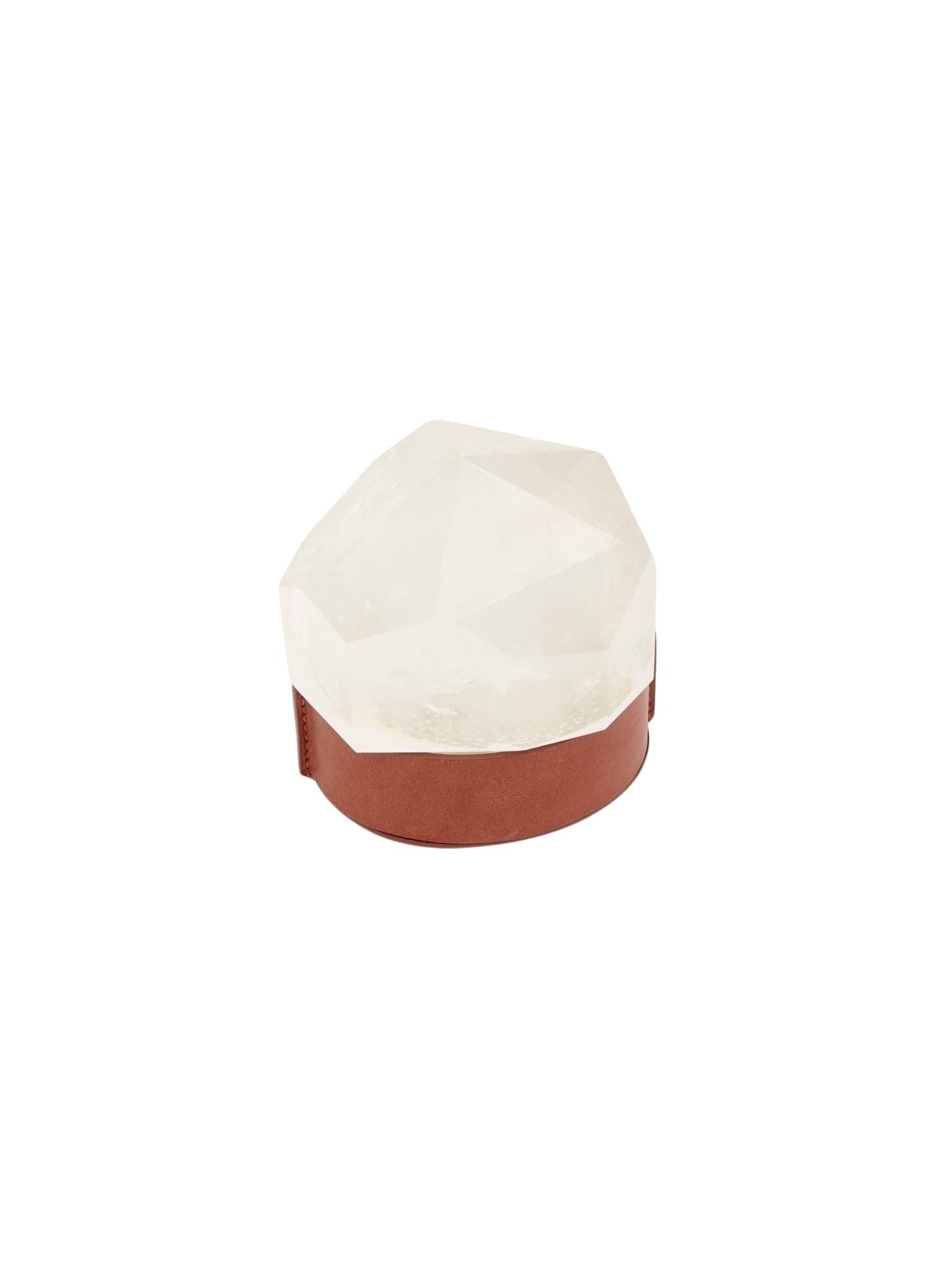Presse-papier Jemma en laiton - Brown White