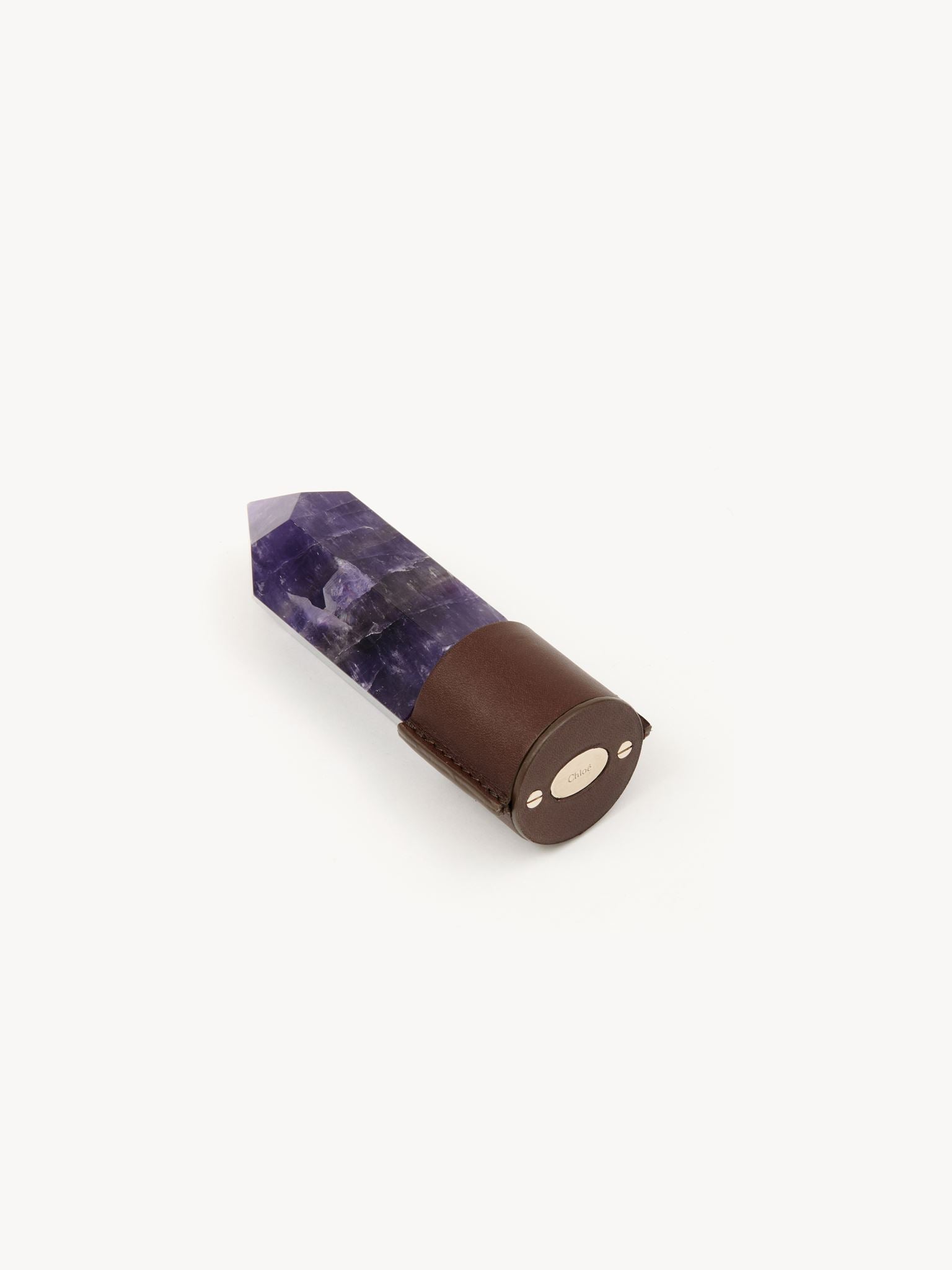 Presse-papier Jemma avec pierre semi-préçieuse - Marron Violet