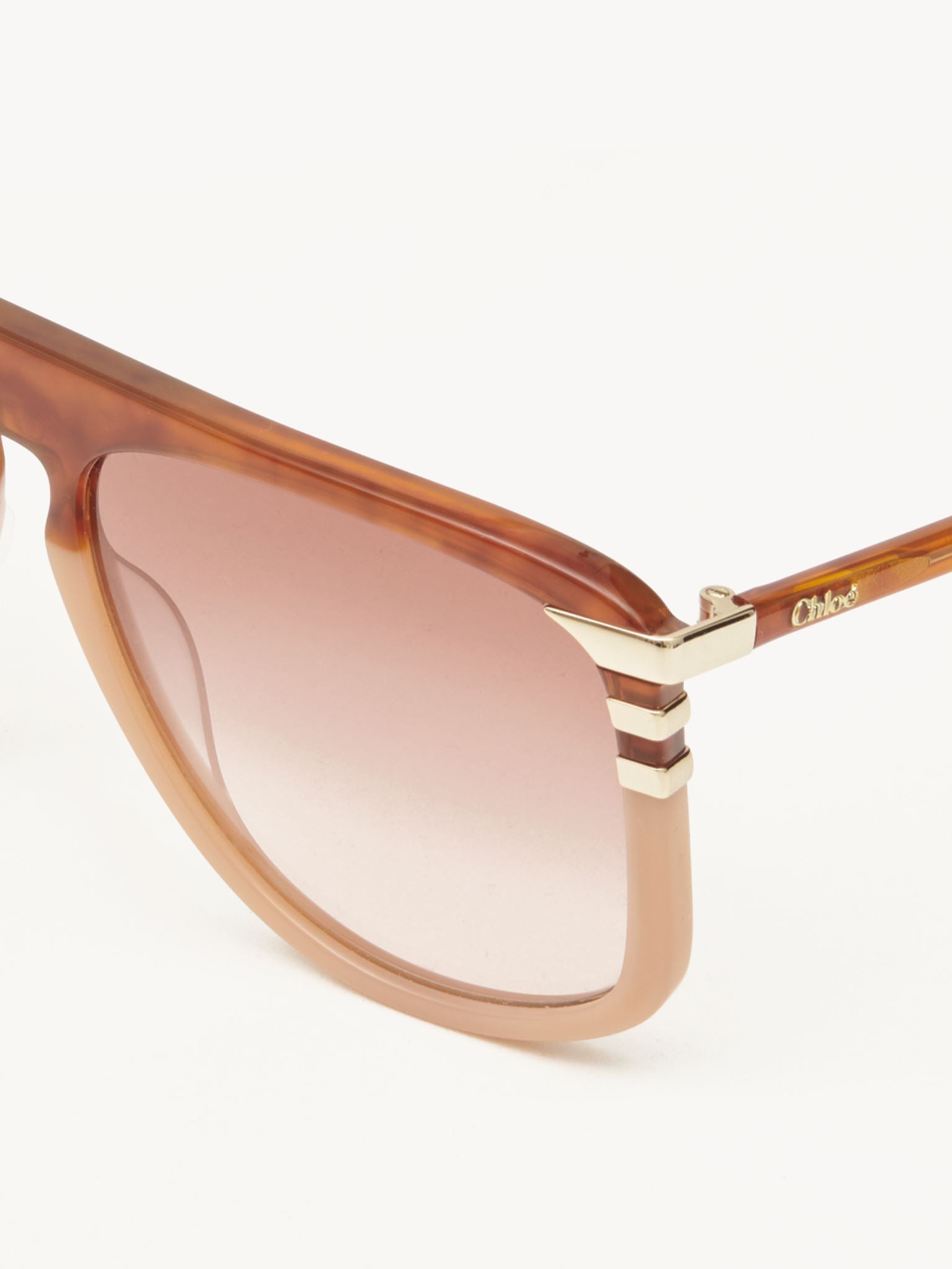 Lunettes de soleil West Petite - Havana & Peach