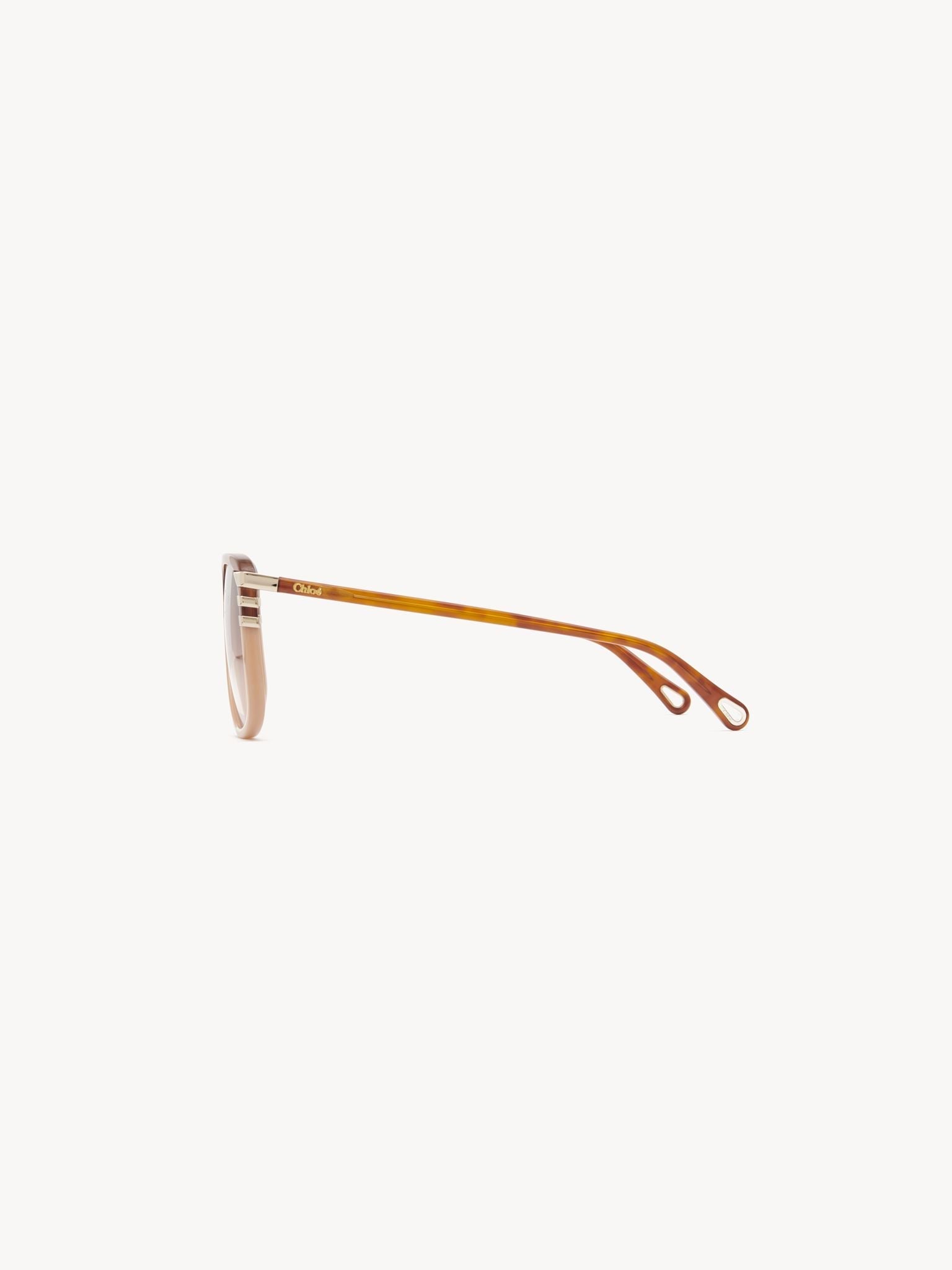 Lunettes de soleil West Petite - Havana & Peach