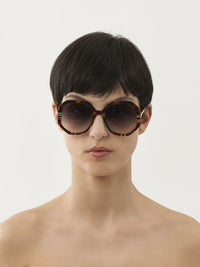 Lunettes de soleil west petite - Havana Grad Blue