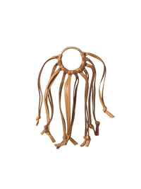 Porte-clés en cuir nappa - Mustang Brown