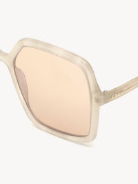 Lunettes de soleil carrées Zelie - Ivory
