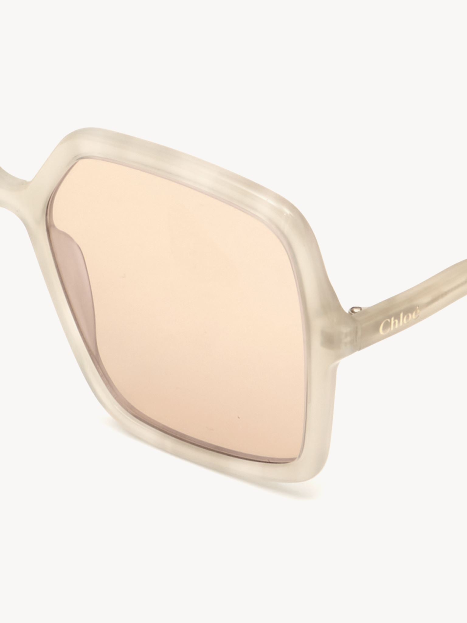 Lunettes de soleil carrées Zelie - Ivory