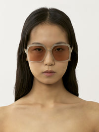 Lunettes de soleil carrées Zelie - Ivory