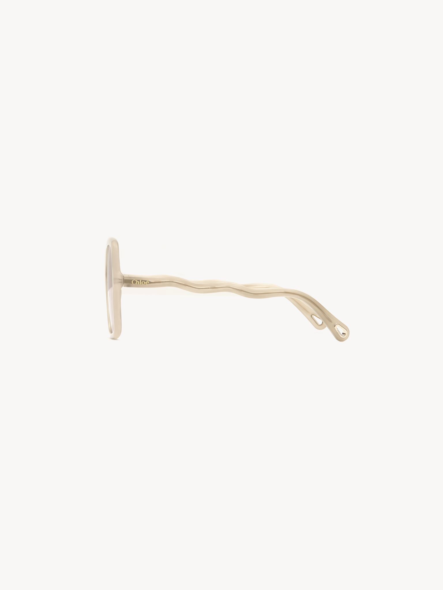Lunettes de soleil carrées Zelie - Ivory