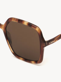 Lunettes de soleil carrées Zelie - Havana Brown