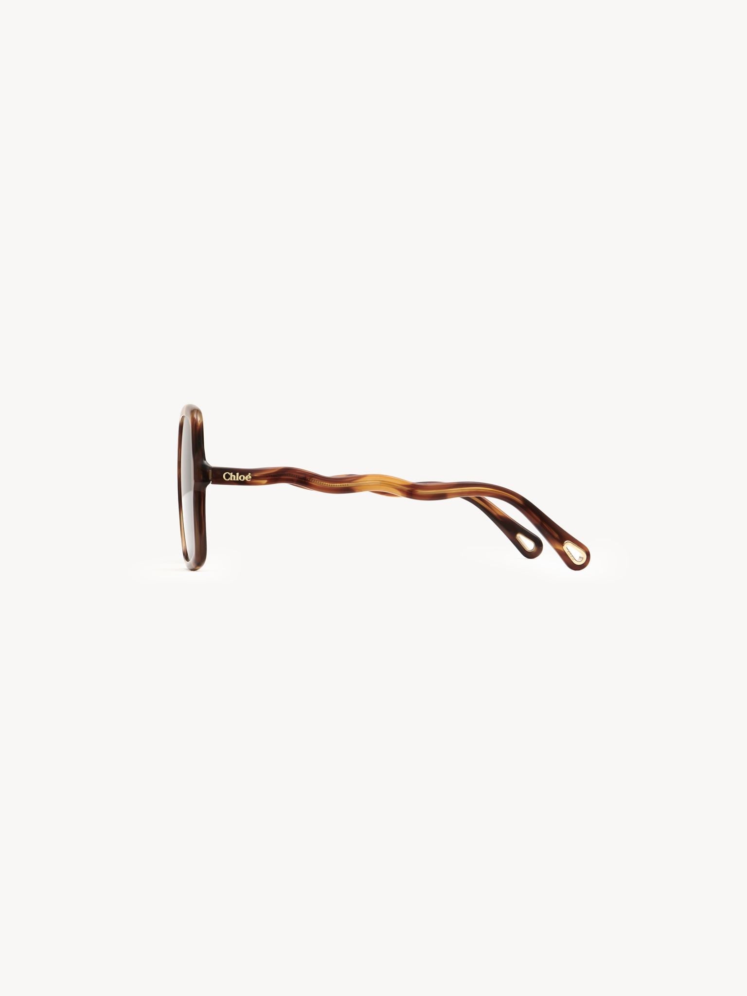 Lunettes de soleil carrées Zelie - Havana Brown