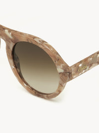 Lunettes de soleil aviateur Gayia - Blush Nude