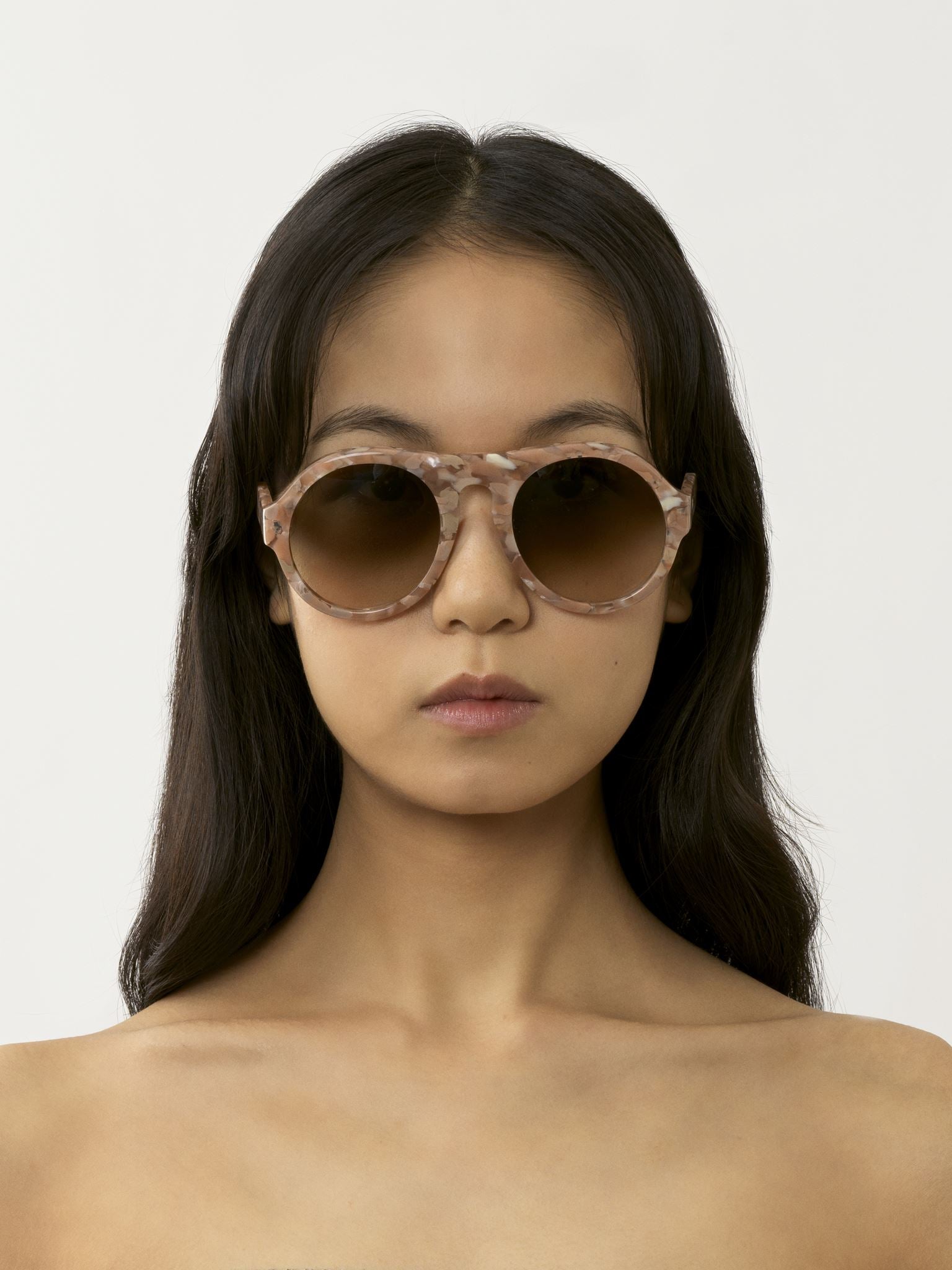 Lunettes de soleil aviateur Gayia - Blush Nude