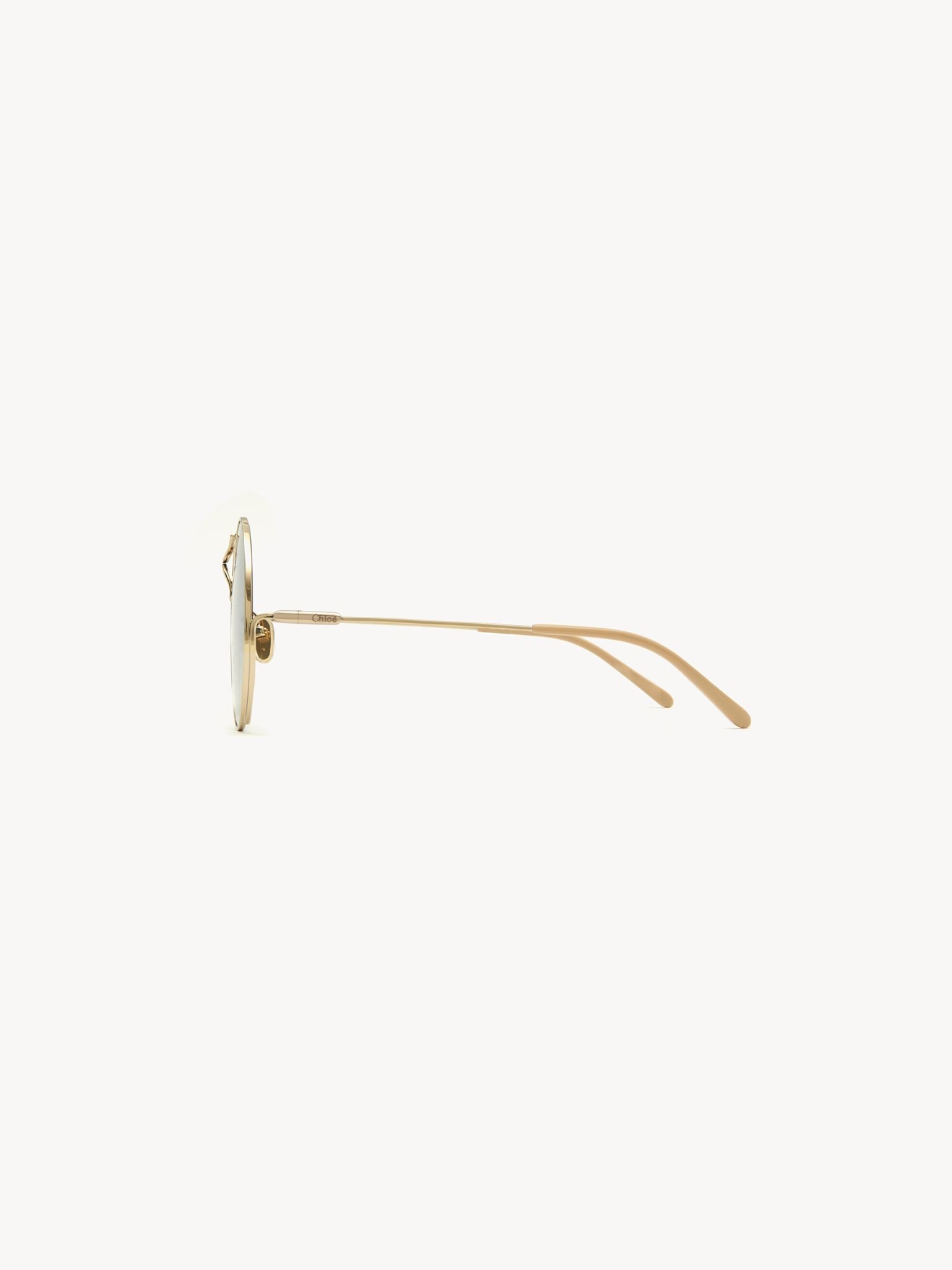 Lunettes de soleil rondes Elys - Blue & Turtledove