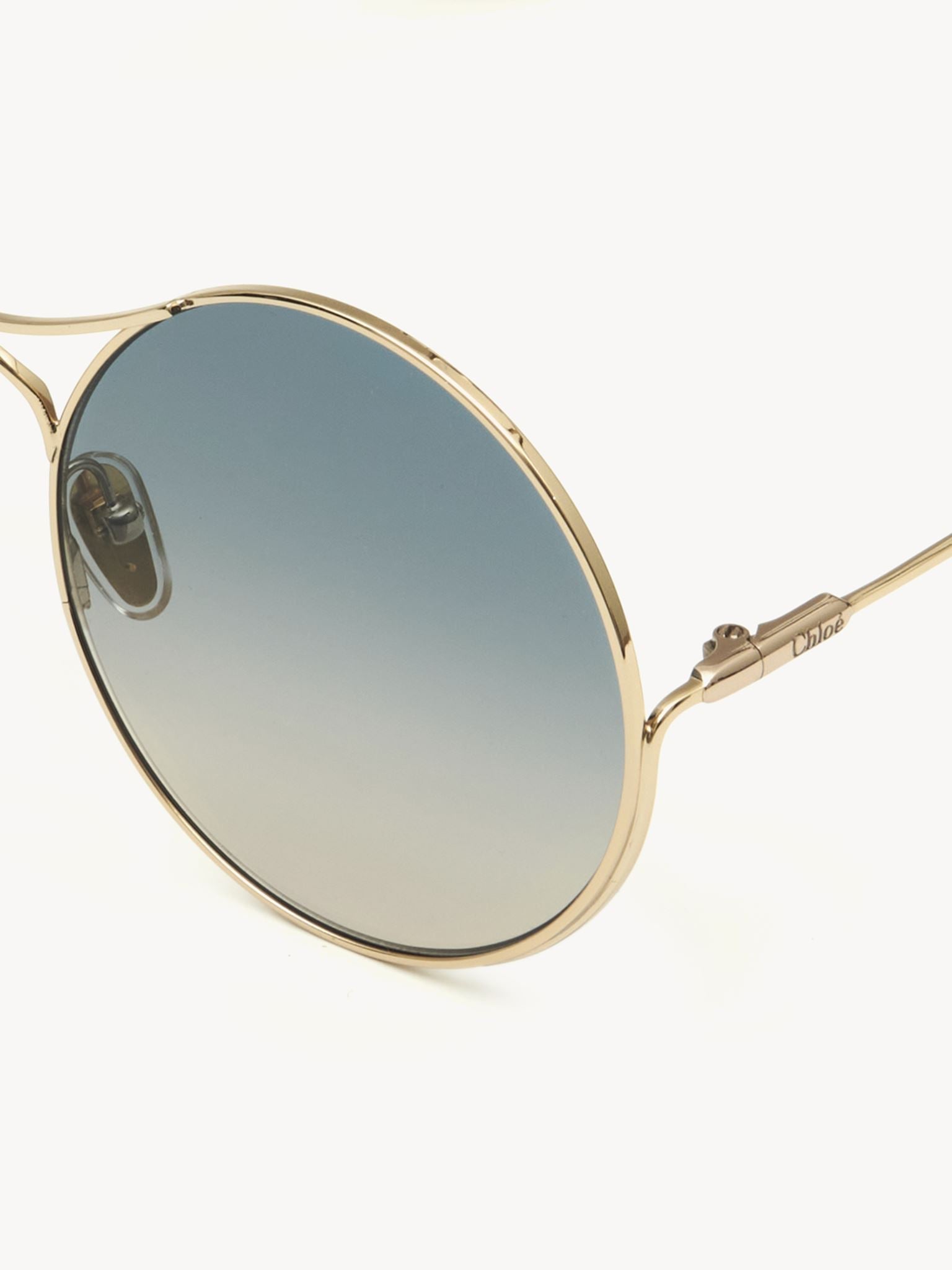 Lunettes de soleil rondes Elys - Blue & Turtledove