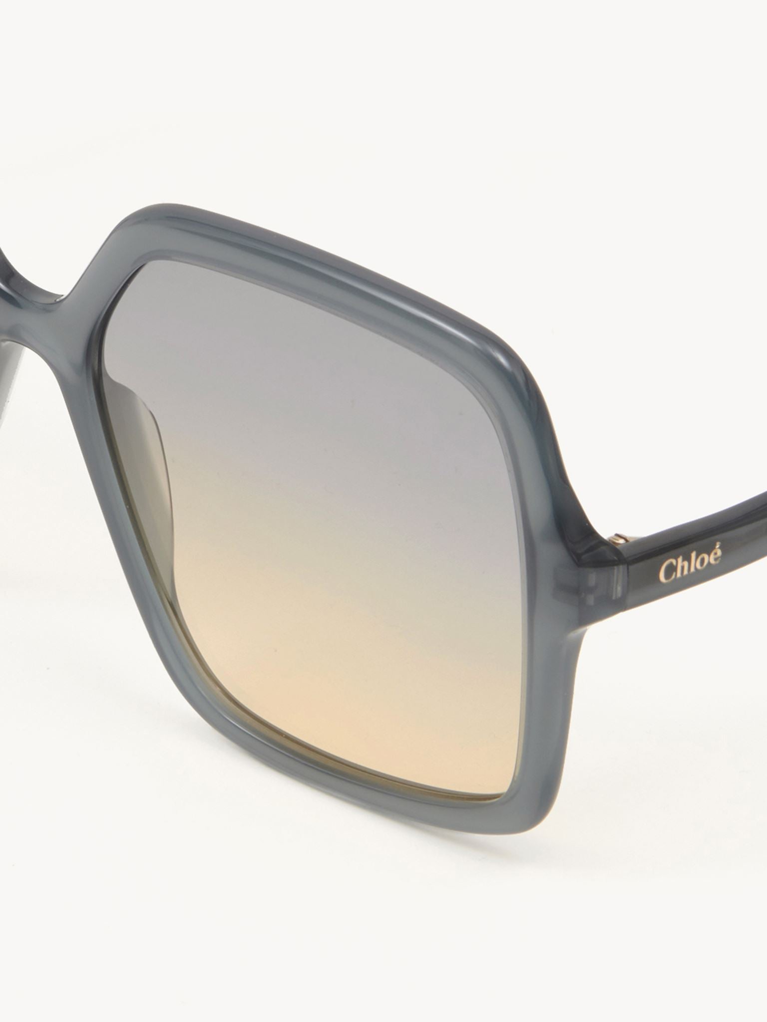 Lunettes de soleil carrées Zelie - Blueish Grey