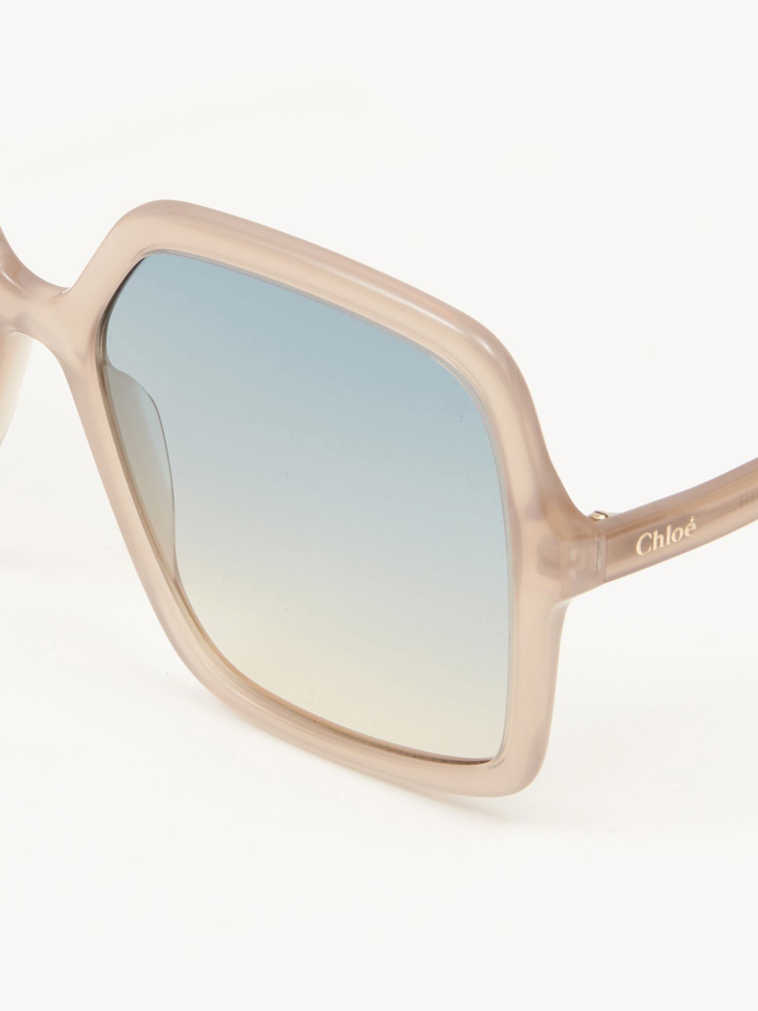 Lunettes de soleil carrées Zelie - Brown Beige