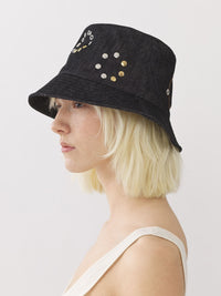 Chapeau Bob à oeillets - Black