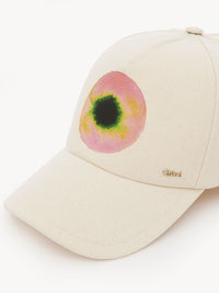 Casquette à imprimé circulaire - White Powder
