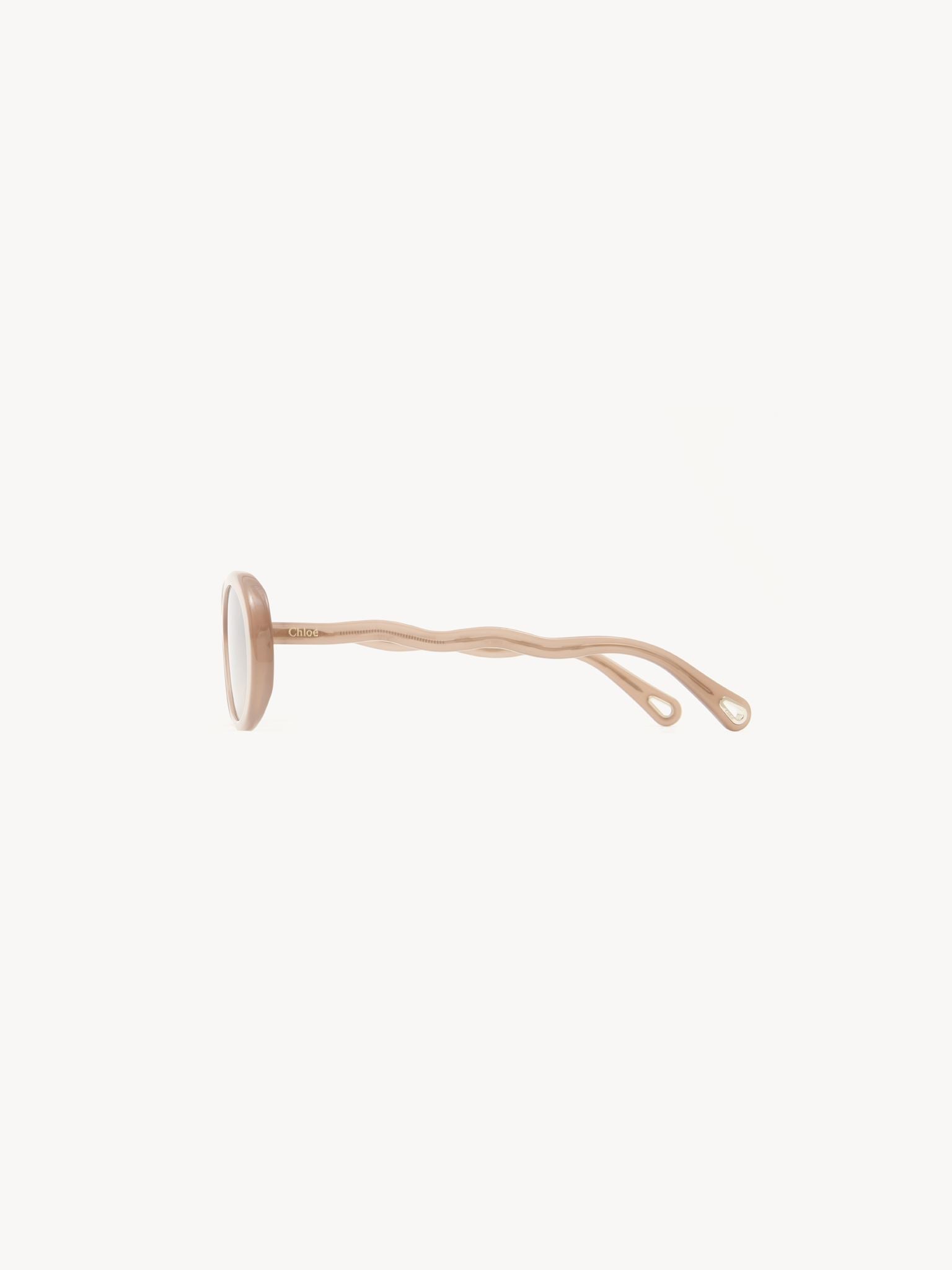 Lunettes de soleil ovales Zelie - Brown & Beige